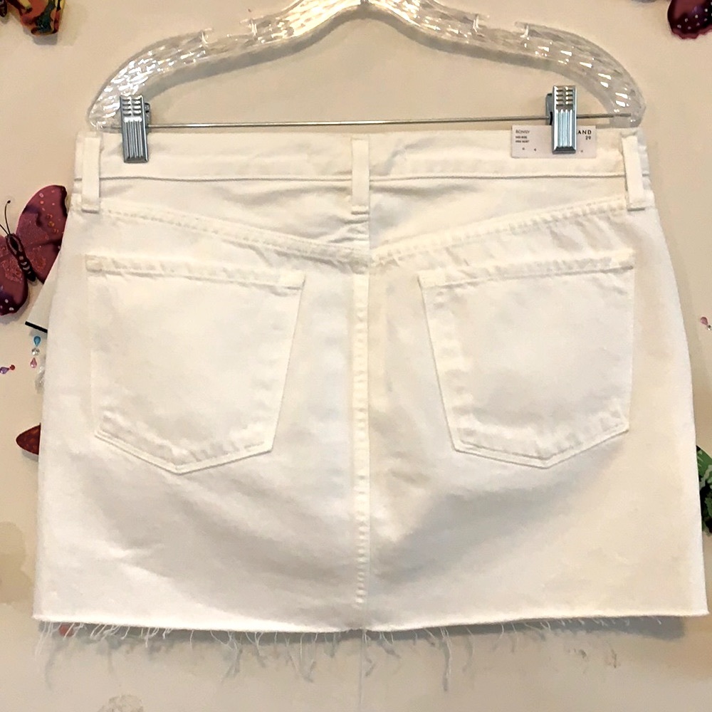 ❤️J BRAND❤️❣️🌺🌺white braided elegant skirt❤️❤️🌺🌺wonderful fabric💕💕mid rise